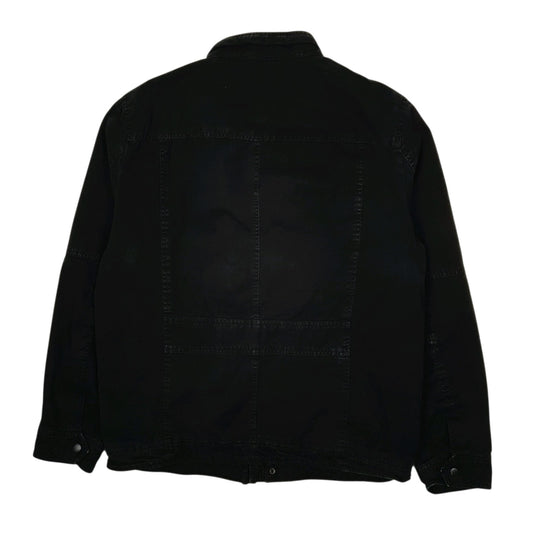 Mens Black Levis Military Bomber Windbreaker Coat