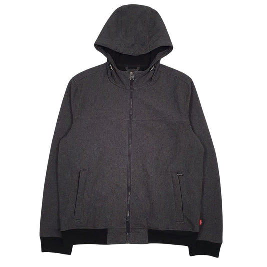 Mens Grey Levis Windbreaker Coat