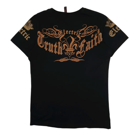Mens Black Electric Shock T Shirt