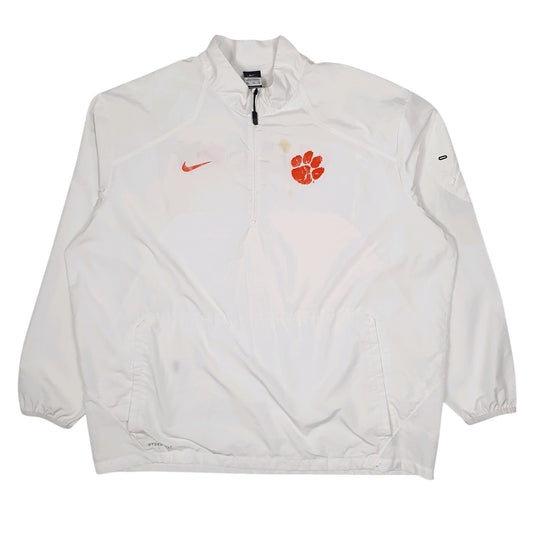 Mens White Nike Storm Fit Clemson University Coat