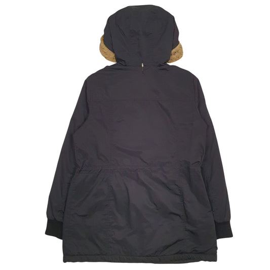 Womens Black Levis Sherpa Lined Coat