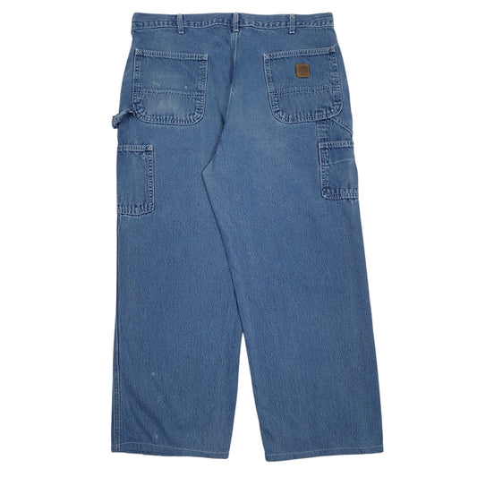 Mens Blue Carhartt Carpenter Workwear Jeans