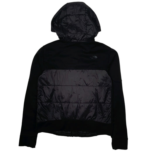 Womens Black The North Face Softshell Hooded Crewneck Coat