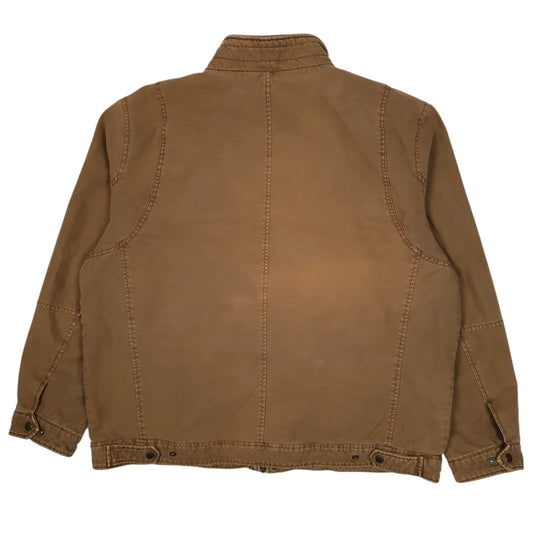 Mens Brown Levis Military Bomber Coat