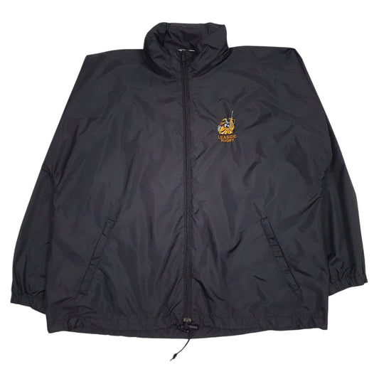 Mens Black Kobe Rugby Hoodie Coat