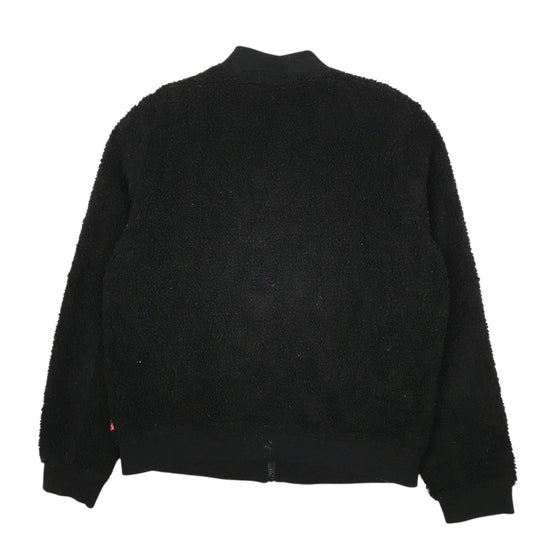Mens Black Levis Fleece Sherpa Coat
