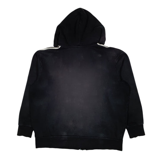Mens Black Adidas Hoodie Full Zip Jumper