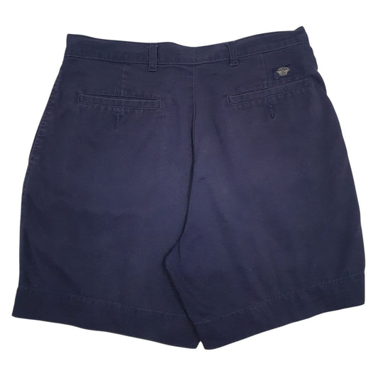Mens Navy Dockers Pleated Shorts