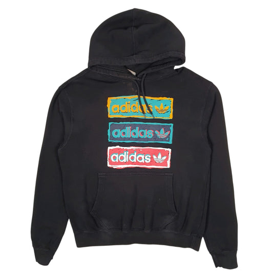 Mens Black Adidas Hoodie Jumper