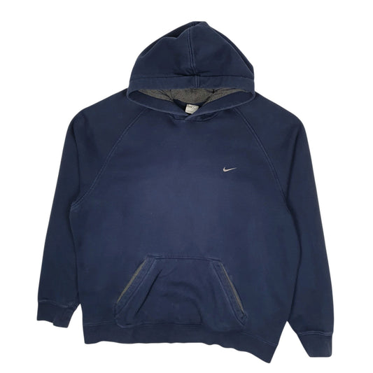 Mens Navy Nike Vintage 2000s Hoodie Jumper