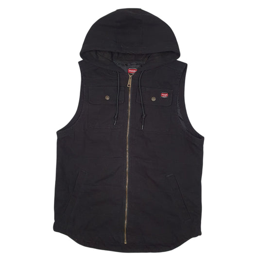 Mens Black Wrangler Hoodie Coat