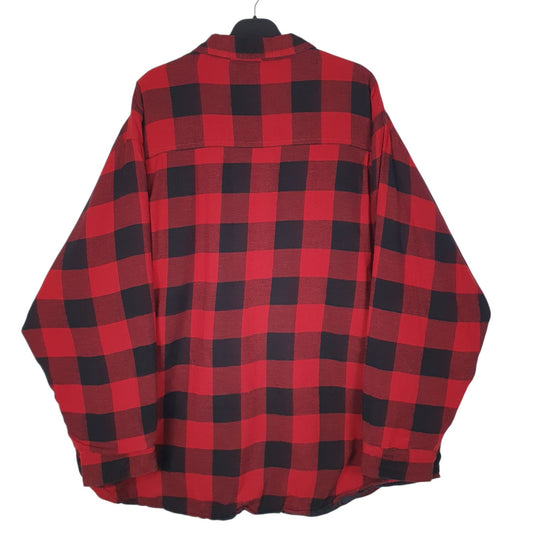 Mens Red Puritan Padded Flannel Coat