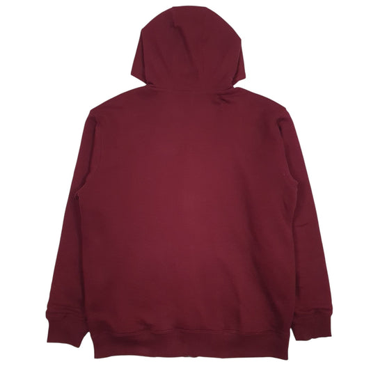 Mens Burgundy Dickies Fleece Lined Full Zip Jumper