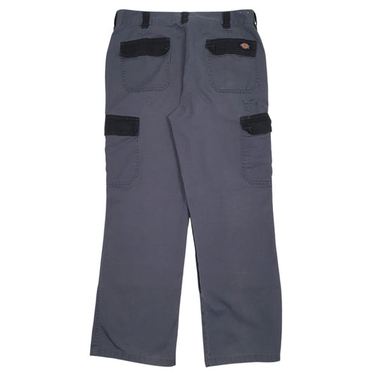 Mens Grey Dickies Workwear Double Knees Trousers