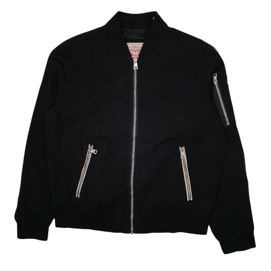 Womens Black Levis Bomber Harrington Coat
