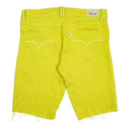 Womens Green Levis Bermuda Hoodie Shorts