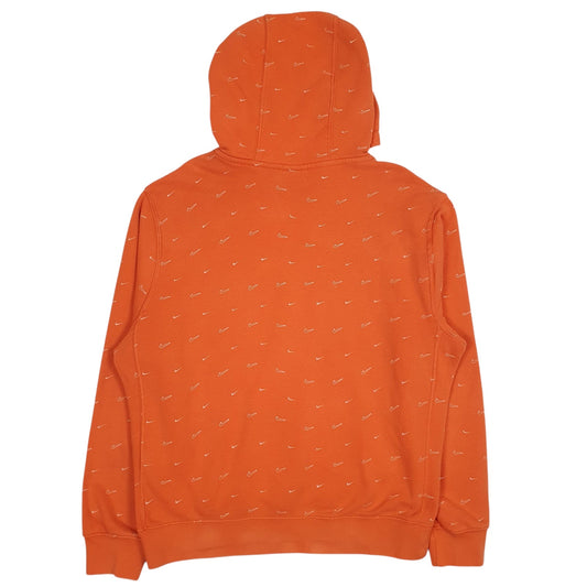 Mens Orange Nike Hoodie Jumper