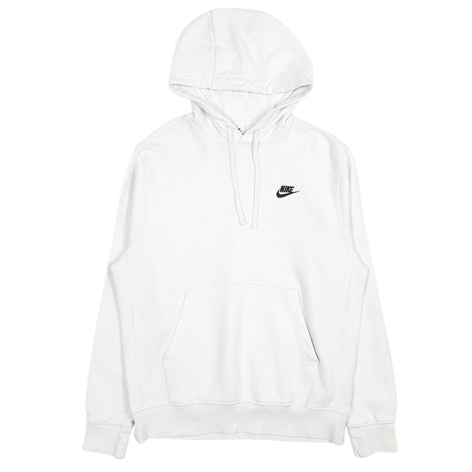 Mens White Nike Hoodie Jumper