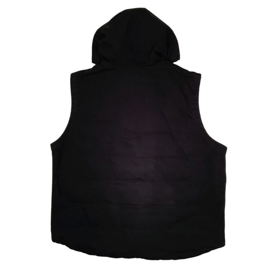 Mens Black Wrangler Vest Bodywarmer Hoodie Workwear Coat