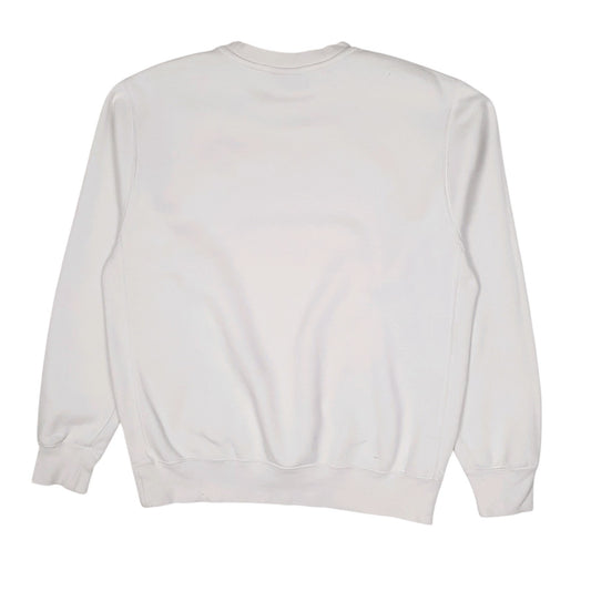 Mens White Nike Crewneck Jumper