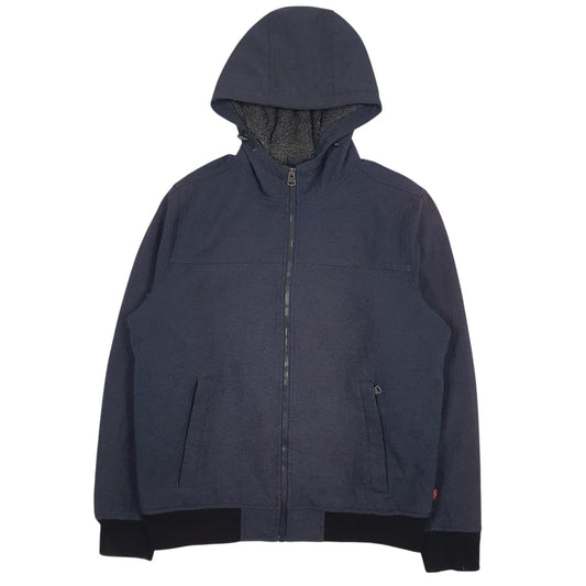 Mens Navy Levis Sherpa Lined Coat