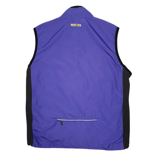 Womens Purple Nike Vintage 90s Vest Bodywarmer Crewneck Coat