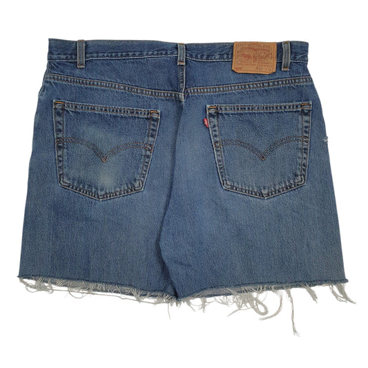 Mens Blue Levis Vintage 90s Made In USA V Neck Shorts