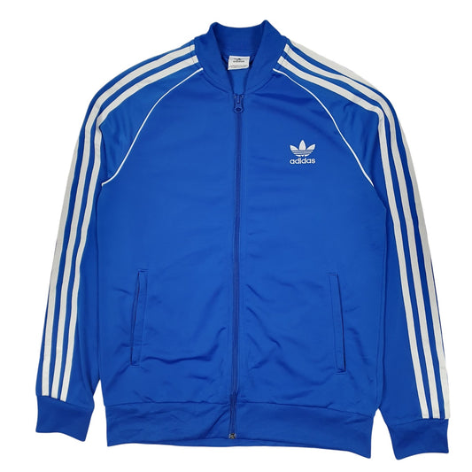Mens Blue Adidas Originals Track Top Full Zip Jumper