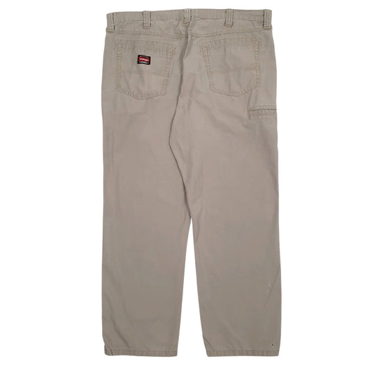 Mens Brown Wrangler Workwear Trousers