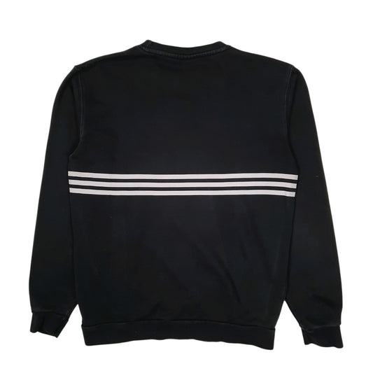 Mens Black Adidas Crewneck Jumper