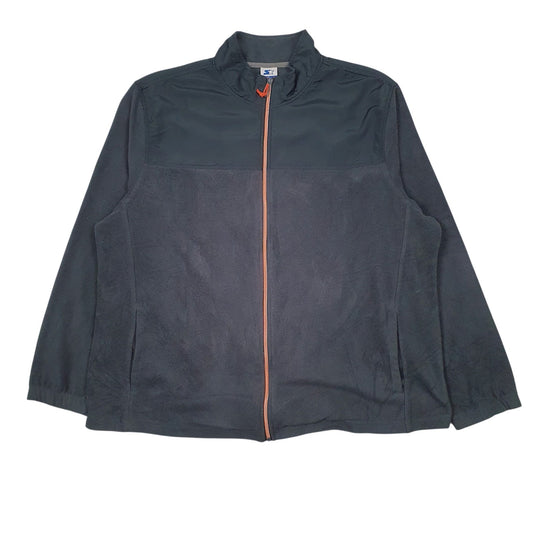 Mens Grey Starter Full Zip Jumper