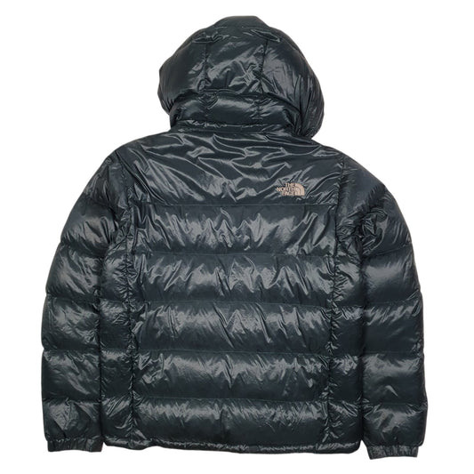 Womens Green The North Face Nuptse Coat