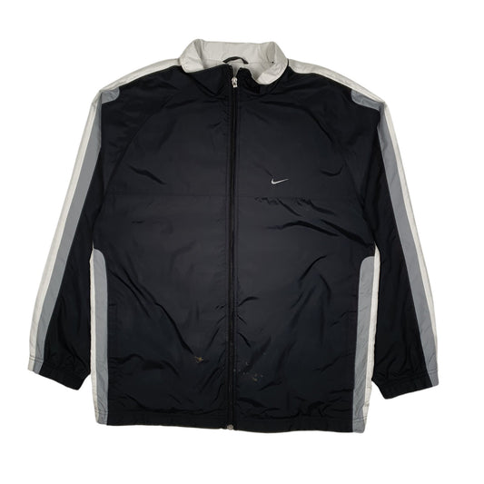 Mens Black Nike Vintage 2000s Crewneck Coat