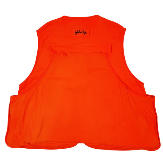 Mens Orange Cabelas Hunting Hi Vis Crewneck Coat
