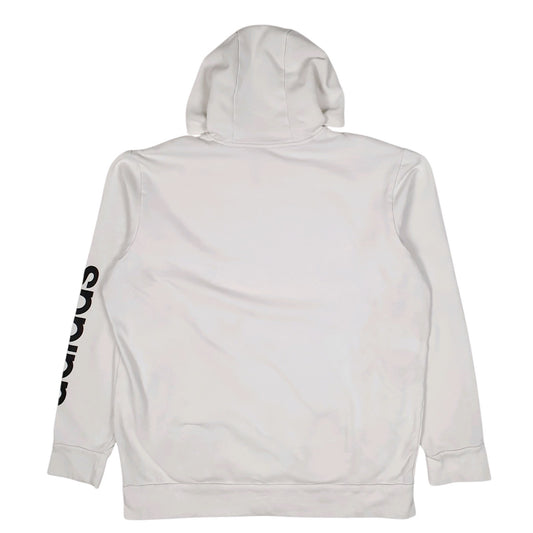 Mens White Adidas Hoodie Jumper