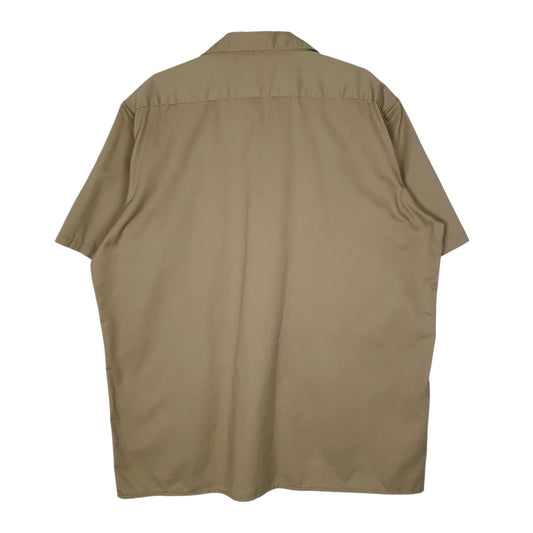 Mens Brown Dickies Workwear Shirt