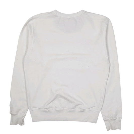 Mens White Champion Crewneck Jumper