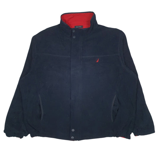Mens Red Nautica Reversible Padded Full Zip Coat