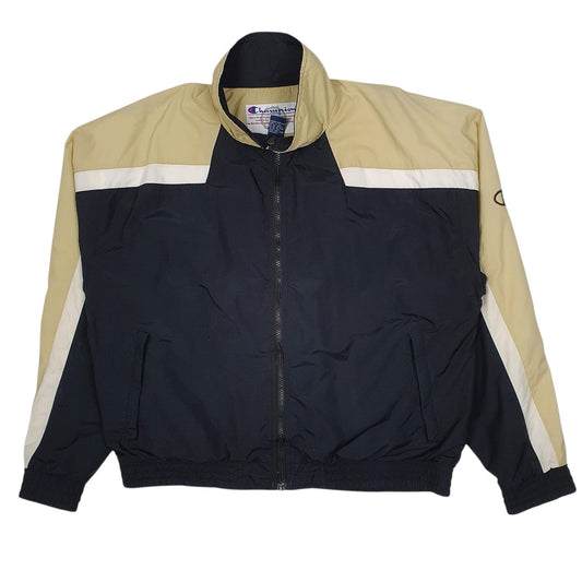 Mens Black Champion Vintage 00s Full Zip Coat
