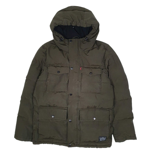 Mens Green Levis Parka Coat