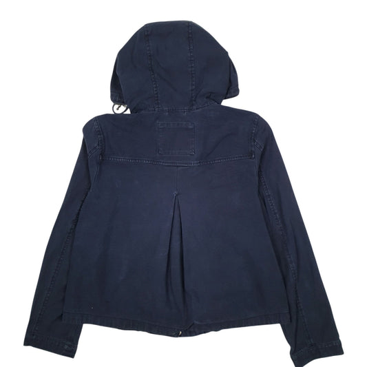 Womens Navy Levis Workwear Parka Hoodie Coat