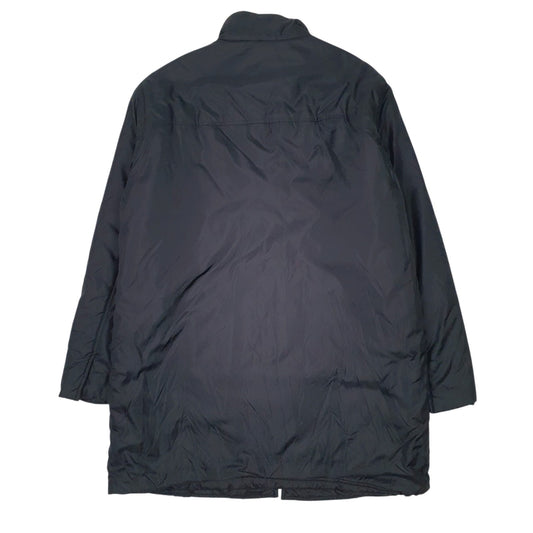 Mens Black Lotto Longline Coat