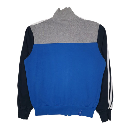 Mens Blue Adidas Vintage 00s Track Top Full Zip Jumper