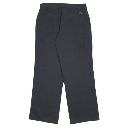 Mens Black Dickies Workwear Double Knees Trousers