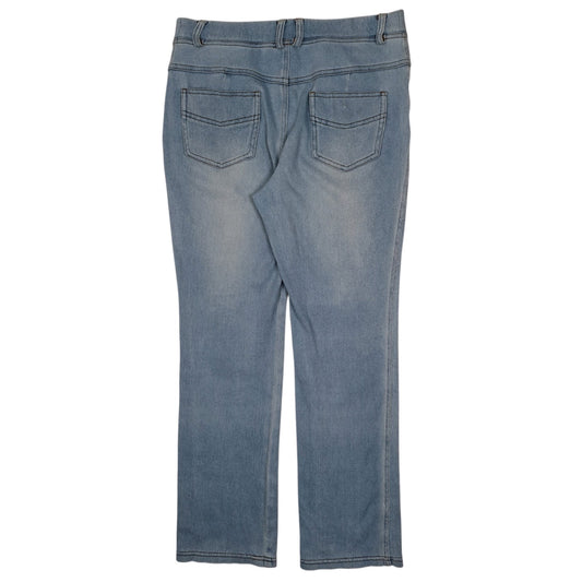 Mens Blue Unbranded Stretch Leggings Denim Jeans Trousers