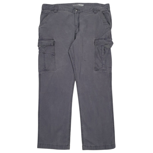 Mens Grey Carhartt BN3574-M Cargo Trousers