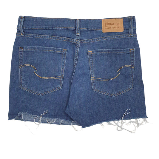 Womens Blue Levis Signature Bermuda Hoodie Shorts