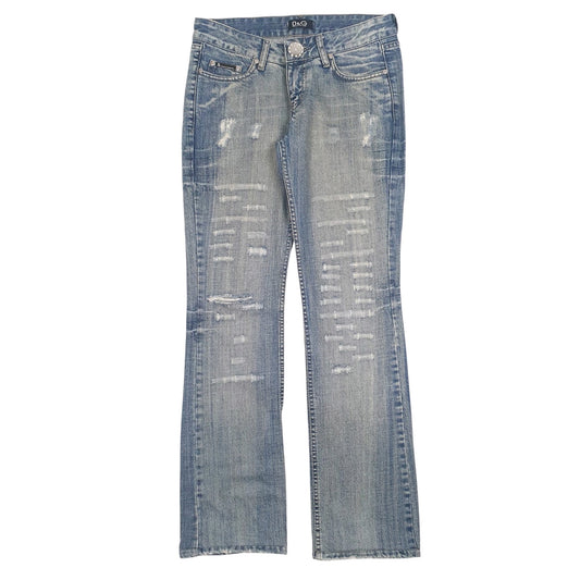 Womens Blue Dolce and Gabbana Distressed Casual JeansW28 L32