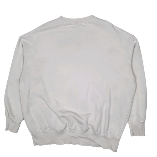 Mens White Nike Baggy Crewneck Jumper