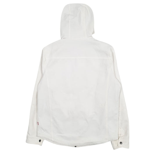 Mens White Levis Coat